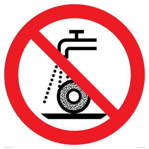 Prohibition: Do not use for wet grinding